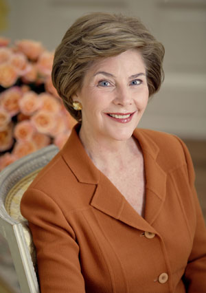 Mrs. Laura Bush, First Lady of the United States, January 2001 - January 2009. White House photo by Krisanna Johnson